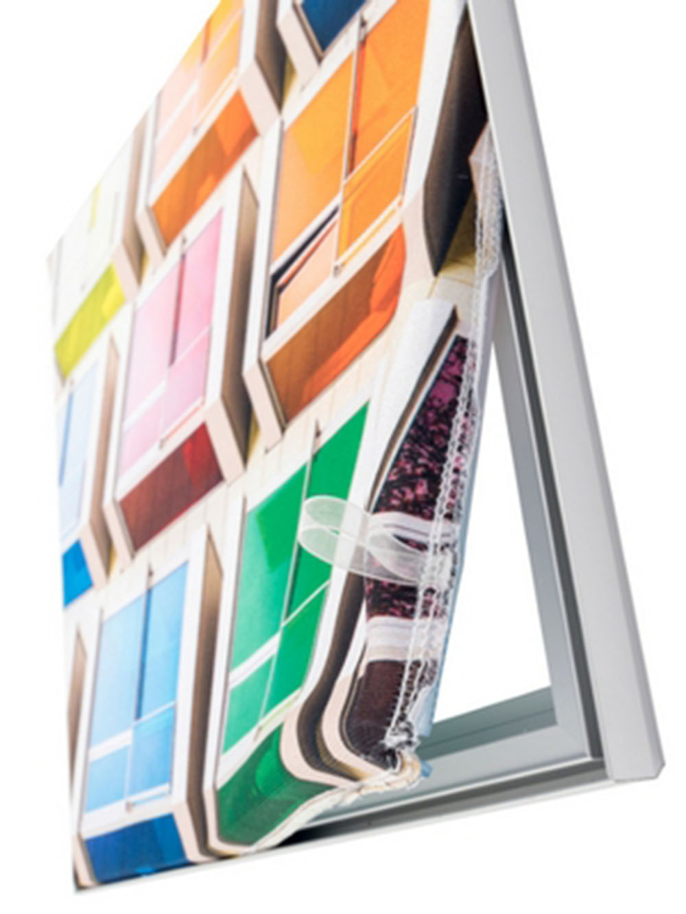 Textilspannrahmen für Wandmontage | B 118,9 cm x H 84,1 cm | einseitig bedruckt – Bild 3